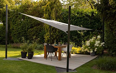 Platinum 3.6m Square Shade Sail Grey Platinum 3.6m Square Shade Sail Grey