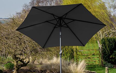 Platinum Riva Anthracite 2.5mt Parasol And 40kg Grey Ceramica Wheeled Base