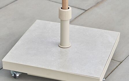 Platinum Ceramica Sandstone 40kg Wheeled Parasol Base