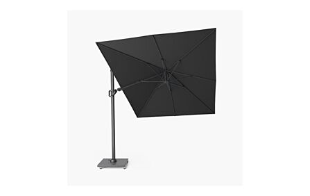 Platinum Challenger T2 Faded Black 3.5 X 2.6 Free Arm Parasol & 90kg Wheeled Base