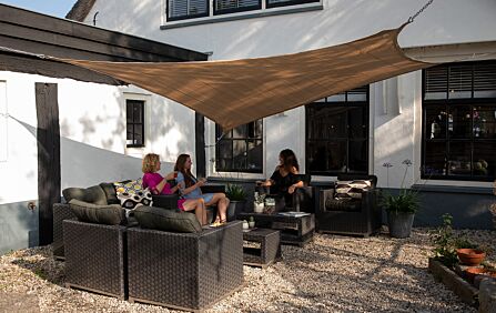 Platinum 5m Square Shade Sail Sand Platinum 5m Square Shade Sail Sand