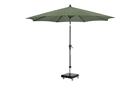 Platinum Riva 3m Round Parasol with Base - Olive Platinum Riva 3m Round Parasol with Base - Olive