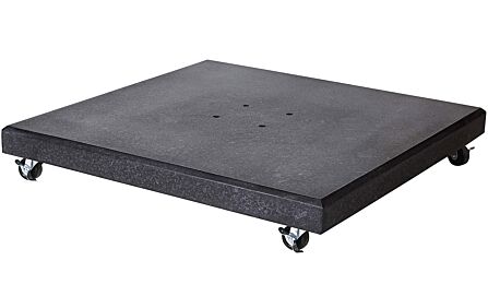 Platinum Polished Black Granite 90KG Wheeled Parasol Base