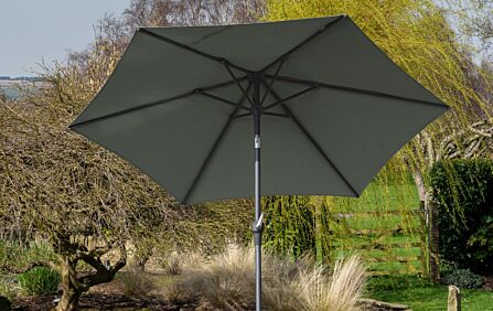 Platinum Riva Olive 2.5mt Parasol & 40kg Wheeled Base