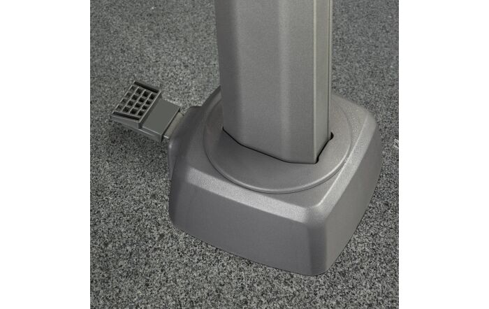 Platinum Glow Challenger T2 Square 3m Premium Lush Green Free Arm Parasol