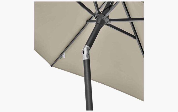 Platinum Riva 2.5m Round Champagne Parasol