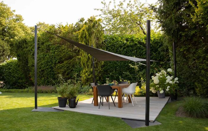 Platinum 3.6m Square Shade Sail Grey