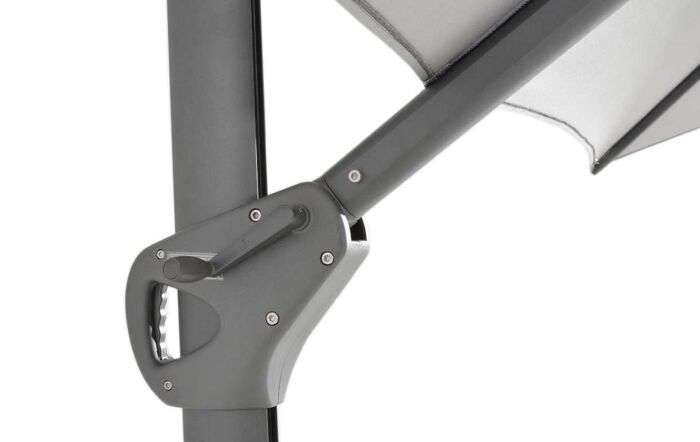 4 Seasons Outdoor Hacienda 300 x 400 cm Grey Parasol - Includes 125kg Siesta Granite Grey Base with Wheels