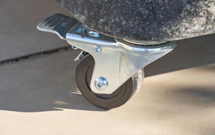 Platinum Ancona Round Edge Granite 90kg Wheeled Parasol Base Anthracite