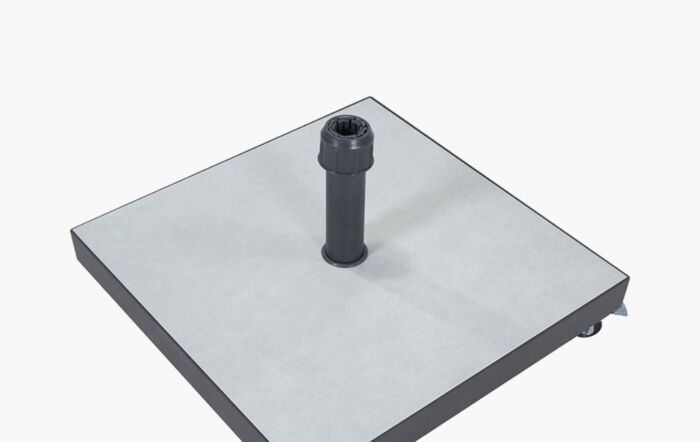 Platinum Riva Anthracite 2.5mt Parasol And 40kg Grey Ceramica Wheeled Base