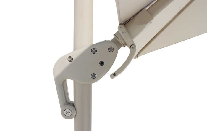 Bramblecrest Chichester 3m Square Mocha Cantilever Parasol - with Granite Base and FREE Cover