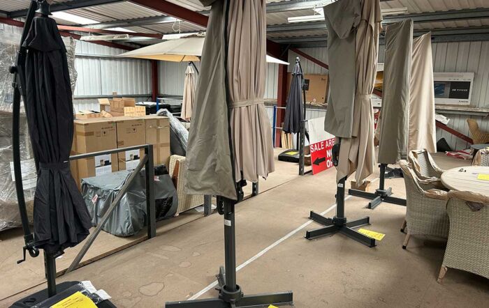 Clearance Cantilever Parasols - Wakefield Showroom