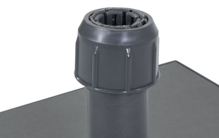 Platinum Riva 3 X 2mt Anthracite Parasol & Grey Ceramica 40kg Base