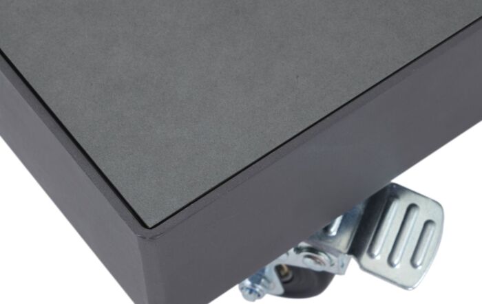 Platinum Riva 3 X 2mt Anthracite Parasol & Grey Ceramica 40kg Base