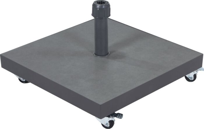 Platinum Riva 3 x 2mt Luna Grey Parasol & 40kg Ceramica Base