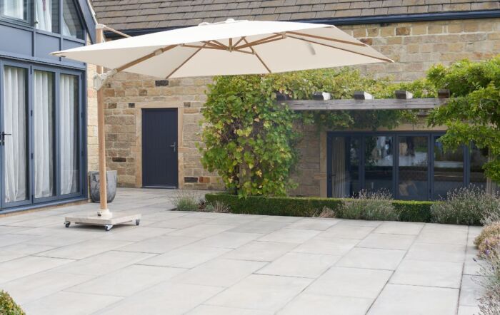 Platinum Challenger Premium T2 2.6 X 3.5m Champagne/Teak & Venezia 90kg Base With 30kg Add On Weight