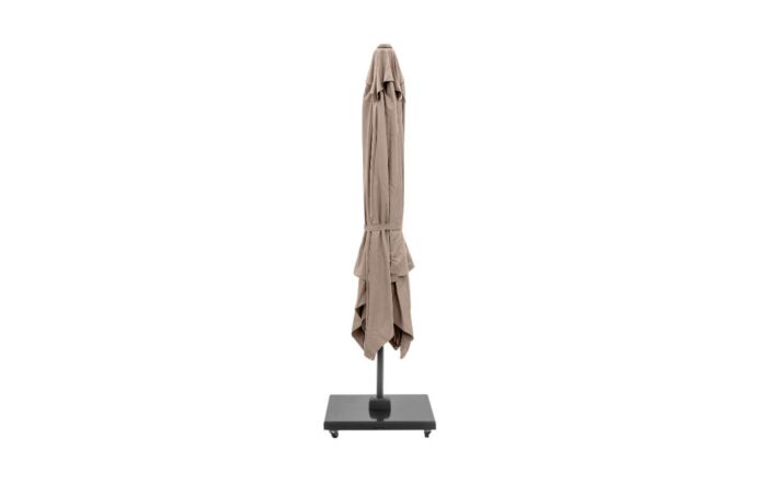 Platinum Challenger T2 3mt Square Taupe Free Arm Parasol & 90kg Wheeled Base Platinum Challenger T2 3mt Square Taupe Free Arm Parasol & 90kg Wheeled Base