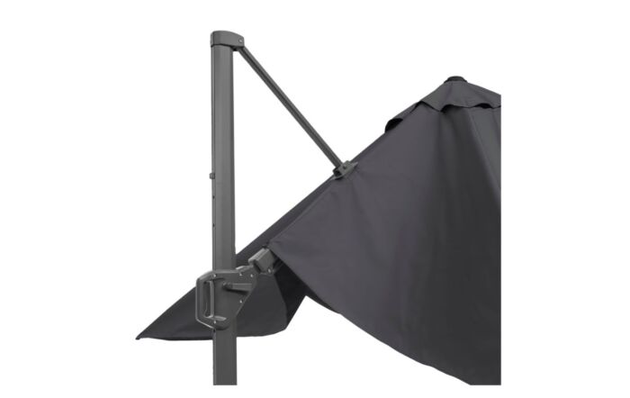 Platinum Challenger T2 3.5 x 2.6m Rectangular Anthracite Free Arm Parasol With 90kg Wheeled Base