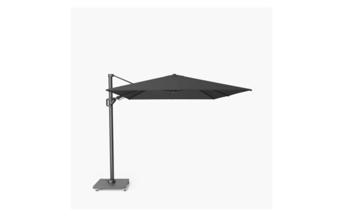 Platinum Challenger T2 Faded Black 3.5 X 2.6 Free Arm Parasol & 90kg Wheeled Base