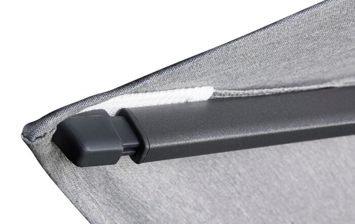 Platinum Challenger T2 Premium 2.6 x 3.5 Anthracite/Faded Black Parasol With Ancona 90kg Base And 30kg Add On Weight