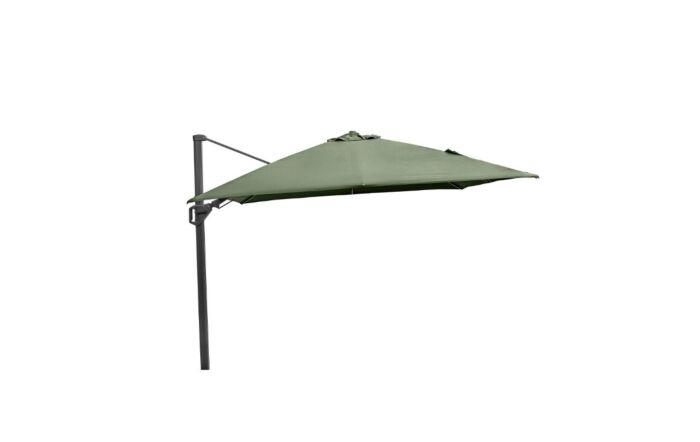 Platinum Challenger T2 3m Square Olive Free Arm Parasol With 90kg Wheeled Base Platinum Challenger T2 3m Square Olive Free Arm Parasol With 90kg Wheeled Base