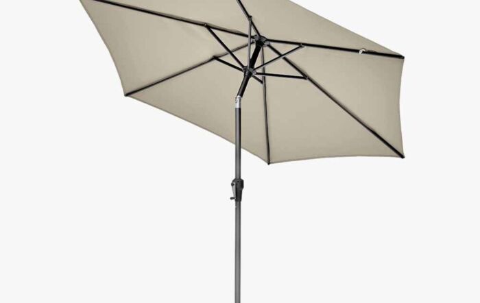 Platinum Riva Champagne 2.5 Parasol & 40kg Parasol Wheeled Base