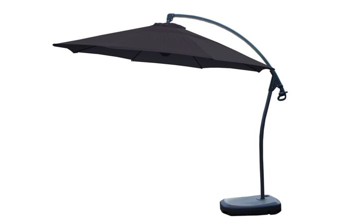 Bramblecrest Gloucester 3 Metre Round Cantilever Parasol - Grey - with FREE Cover