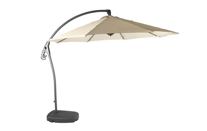 Bramblecrest Gloucester 3 Metre Round Cantilever Parasol - Sand - with FREE Cover