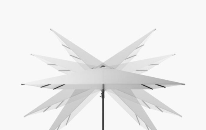 Platinum Challenger Faded Black T2 3mt Square Free Arm Parasol With 90 Kg Wheeled Base