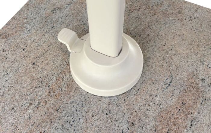 Platinum Nexus T2 3m Square Cantilever Parasol With Venezia 90kg Ceramic Wheeled Base - Sandstone/Champagne