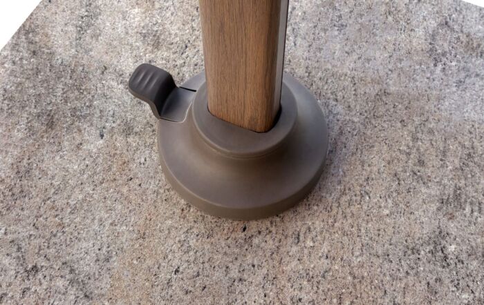 Platinum Nexus T2 Premium 3mt Mocha/Havana Taupe Free Arm Parasol With Venezia Ceramic 90kg Wheeled Base