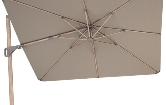 Platinum Nexus T2 Premium 3mt Mocha/Havana Taupe Free Arm Parasol With Venezia Ceramic 90kg Wheeled Base
