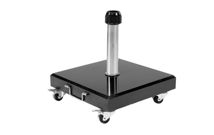 Patinum Riva 3m Round Parasol With Base- Luna Grey