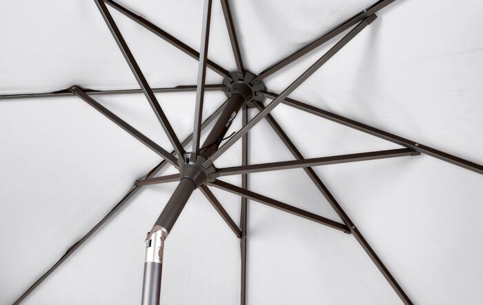 Patinum Riva 3m Round Parasol With Base- Luna Grey