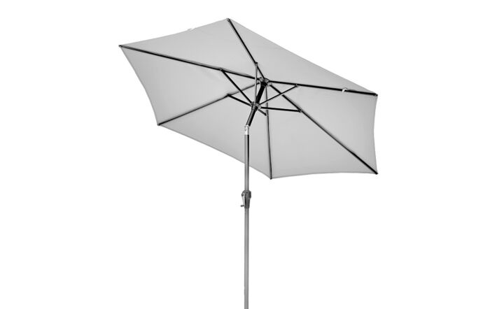 Patinum Riva 3m Round Parasol With Base- Luna Grey Patinum Riva 3m Round Parasol With Base- Luna Grey