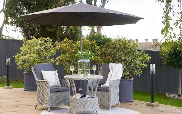 Platinum Riva Premium 3m Round Manhattan Parasol Platinum Riva Premium 3m Round Manhattan Parasol