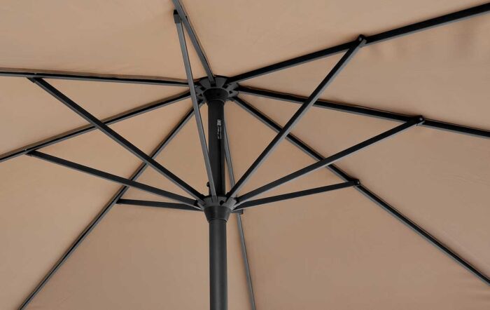 Platinum Riva 3.5m Round Parasol - Taupe