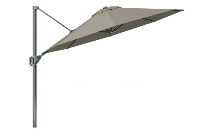 Platinum Voyager T1 3m Round Taupe Parasol & 90kg Granite Base