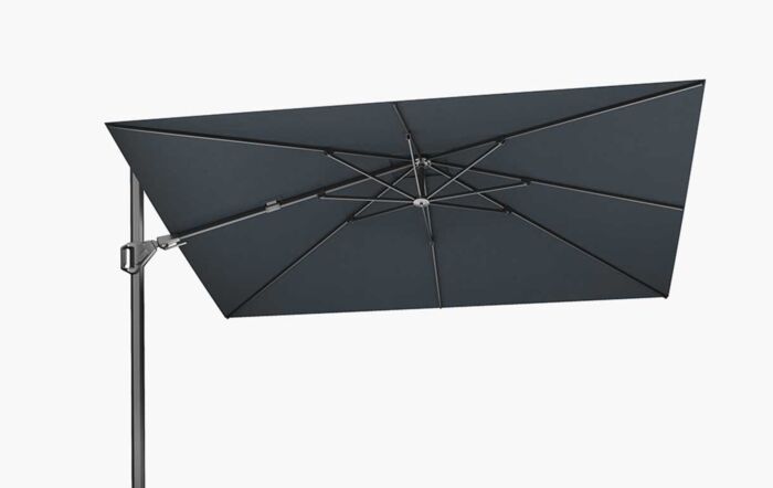 Platinum Challenger T2 Premium 2.6 x 3.5 Anthracite/Faded Black Parasol With Ancona 90kg Base And 30kg Add On Weight