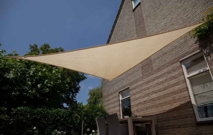 Platinum 5m Triangle Shade Sail Off-White Platinum 5m Triangle Shade Sail Off-White