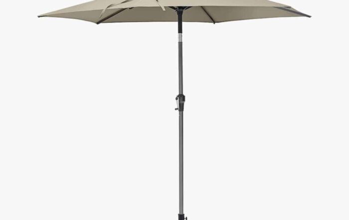 Platinum Riva 2.5 Champagne Round Parasol with 25kg Parasol Base