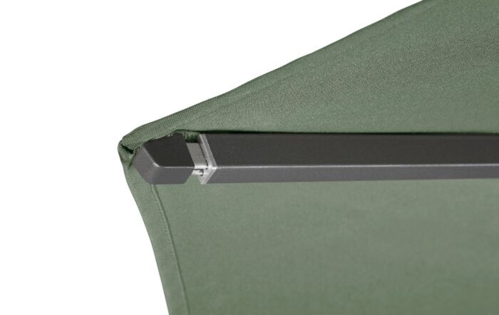 Platinum Riva Olive 2.5mt Parasol & 40kg Wheeled Base