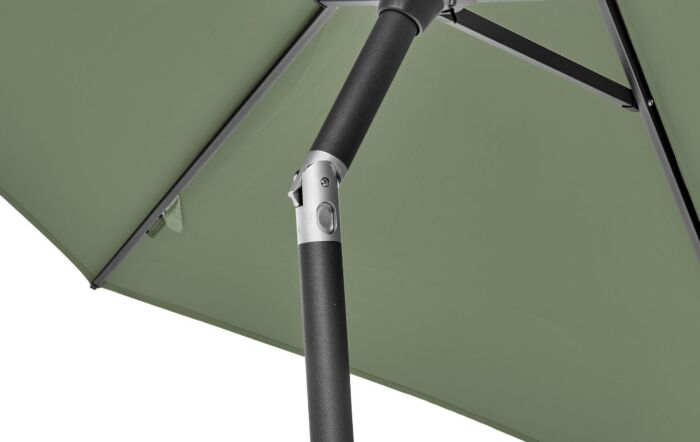 Platinum Riva Olive 2.5mt Parasol & 40kg Wheeled Base