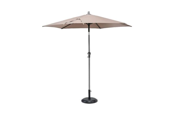 Platinum Riva Taupe 2.5mt Parasol & 40kg Wheeled Base