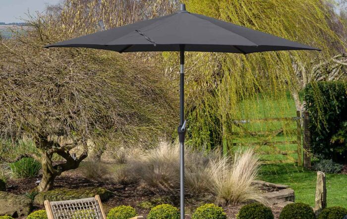 Platinum Riva Parasol - Grey 2.5 Metre Platinum Riva Parasol - Grey 2.5 Metre