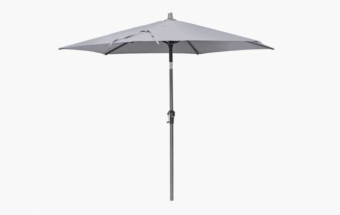 Platinum Riva 2.5 Round Luna Grey Parasol with 15kg Base