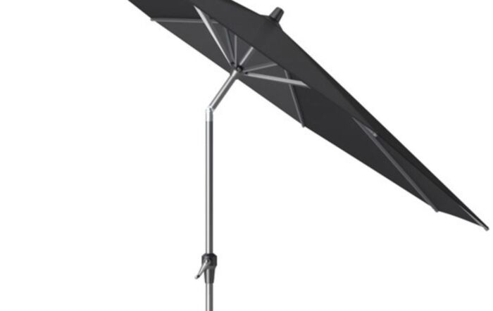 Platinum Riva Faded Black Premium 3mt Round Parasol & 25kg Base