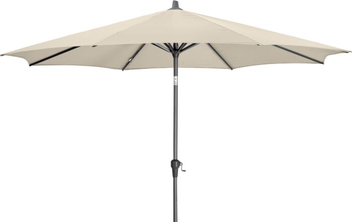 Platinum Riva Champagne 3.5mt Parasol And Sandstone Wheeled Base
