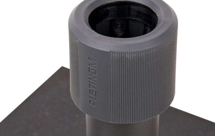 Platinum Riva 3mt Round Champagne Parasol & 40kg Black Wheeled Base