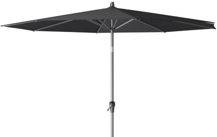 Platinum Riva Premium Faded Black 3mt Parasol And 40kg Wheeled Base